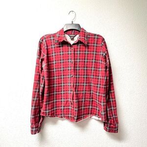 Woolrich Red Plaid Flannel Button Down Top